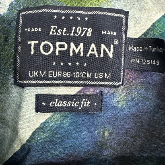 Topman Watercolor Short Sleeve Shirt - Picture 4 of 6